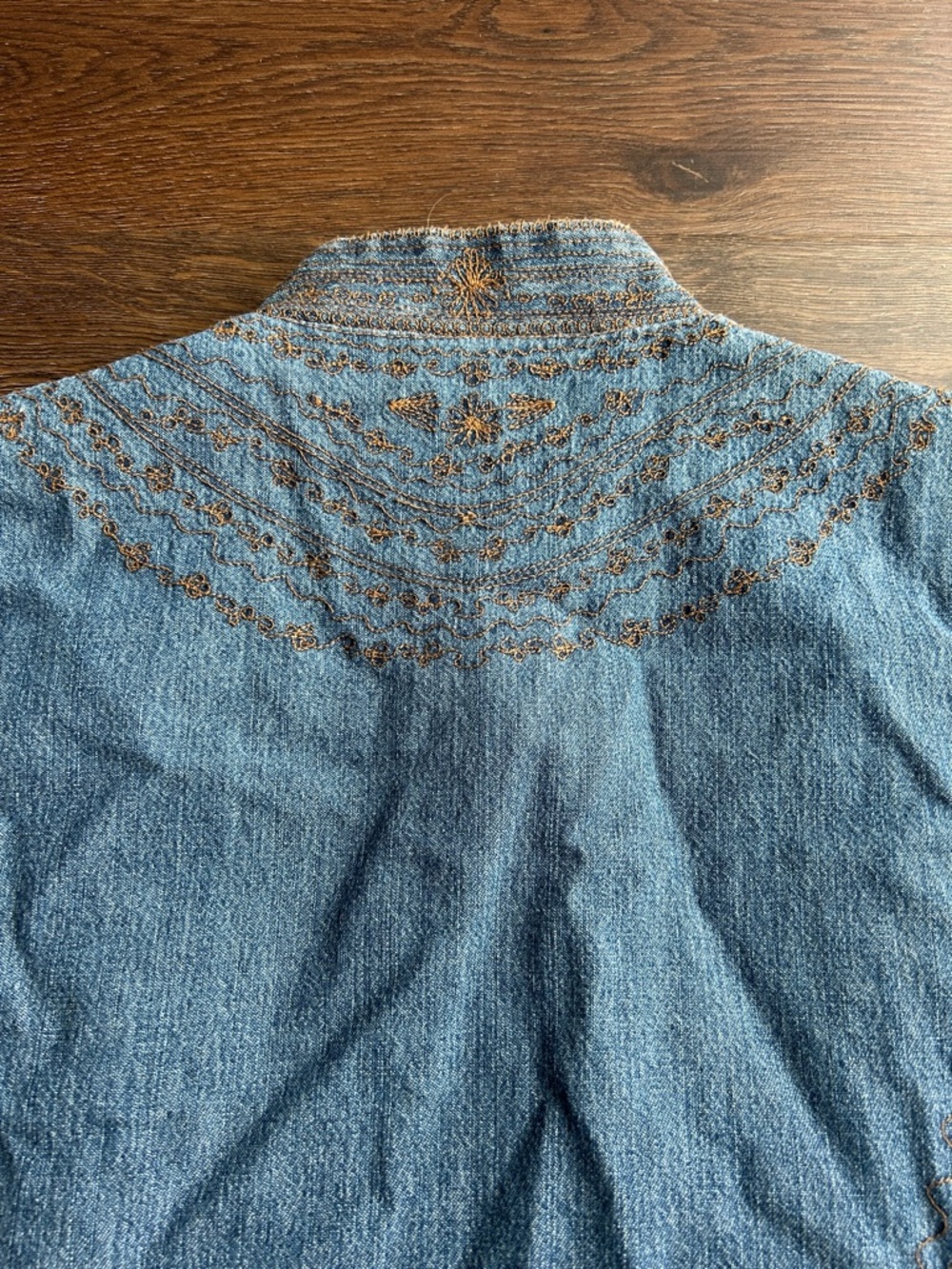 Coldwater Creek Denim Embroidered Vest | Denim Vest | Embroidered Vest - Picture 8 of 8